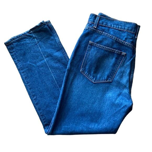 Reformation Cynthia Button Fly High Rise Straight Jeans Blue Denim Size 31x29 - Picture 5 of 9